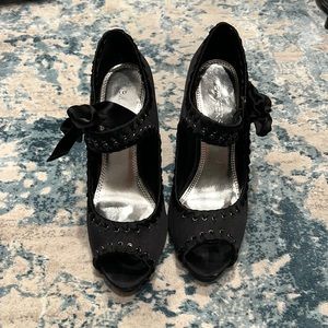 Bakers satin ribbon heels